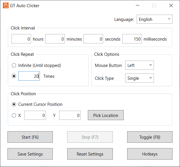 Configuring Click Repeat Configuring Click Repeat